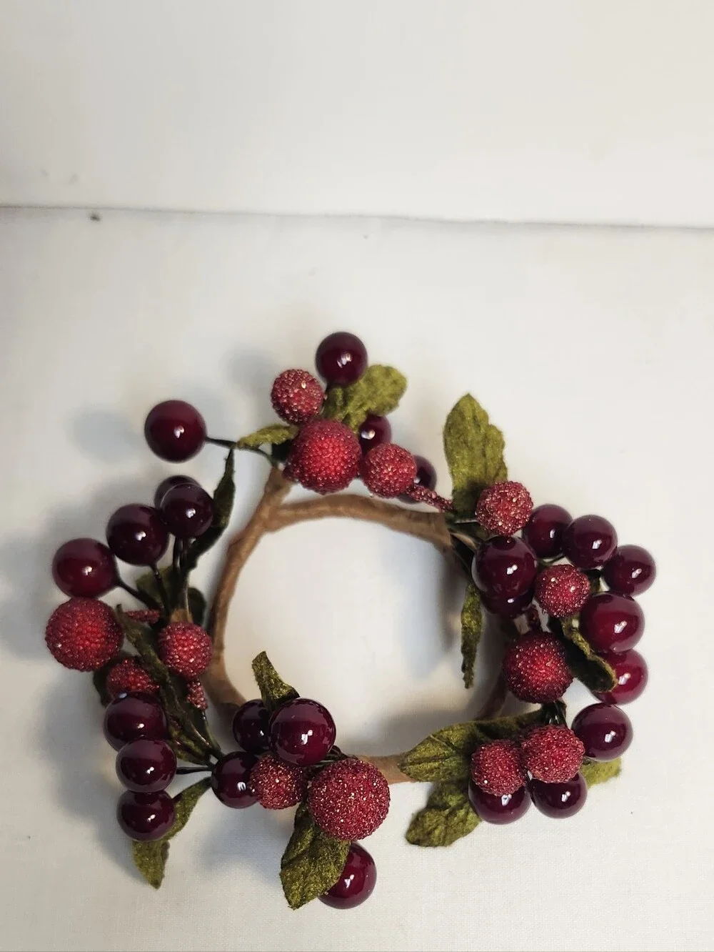 Decorative Berry Candle Ring Set Of 4